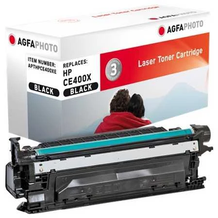 AgfaPhoto HP Laserjet Enterprise 500, CE400X, perdirbta kasetė
