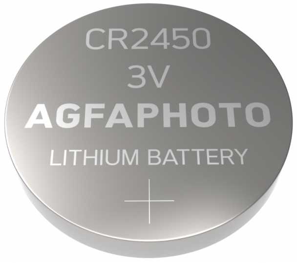 AgfaNuotrauka 150-803258, Vienkartinė baterija, CR2450, Ličio, 3 V, 5 vnt., Sidabrinė