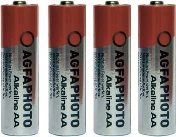 AgfaFoto LR6, vienkartinė baterija, šarminė, 1,5 V, pilka, raudona, AA