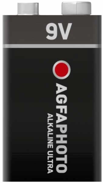 AGFAPHOTO 9V baterija, juodas korpusas