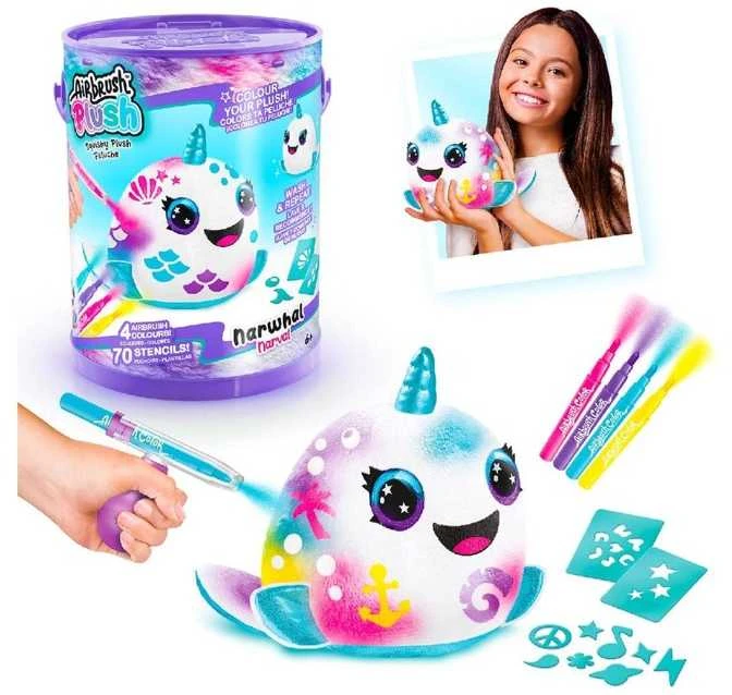Canal toys AIRBRUSH PLUSH Rinkinys su aerografu „Gyvūnėlis kibirėlyje“
