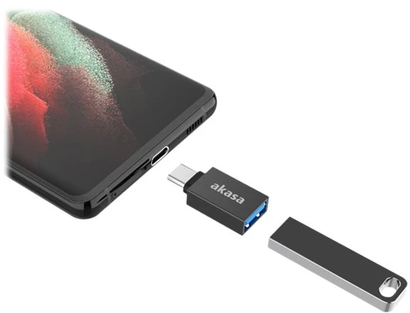 „Akasa“ USB A–C tipo adapteris – 2 vnt.