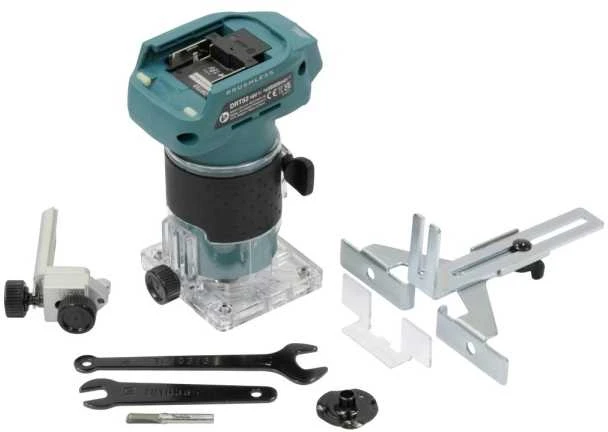 Makita DRT52Z Akumuliatorinis freza 6mm, 30.000 r/min, komplektuojama be akumuliatorių ir kroviklio!