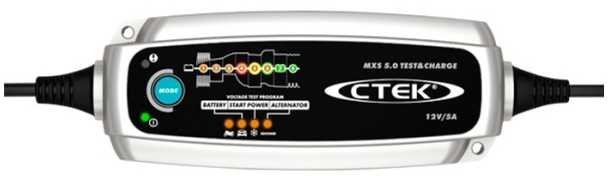 Akumuliatorių baterijų įkroviklis CTEK MXS 5.0 Test & Charge