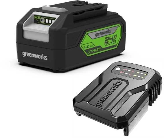 Greenworks 24V akumuliatorius ir įkroviklio komplektas