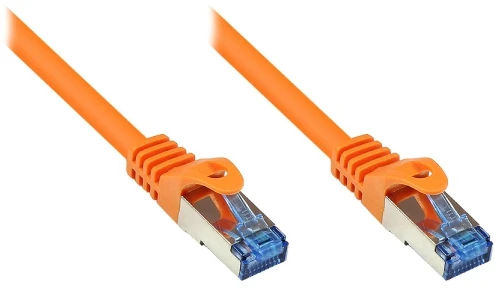 Good Connections - Patch- Cable - RJ- 45 (M) - RJ- 45 (M) - 7.5 m - pairs in metal foil (PiMf) - (Cat. 6a) - oranžinis (8060- H075O)