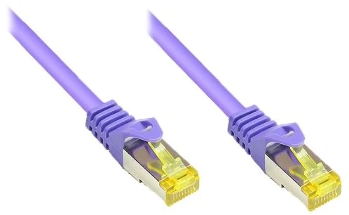 Alcasa Good Connections Geros jungtys 1,5 m Cat7 RJ-45 – 1,5 m – Cat7 – S/FTP (S-STP) – RJ-45 – RJ-45 – violetinė