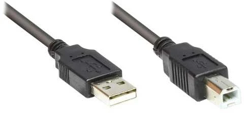 Kabelis USB Good Connections USB-A - 1,8 m Juodas (2510-2OFS)