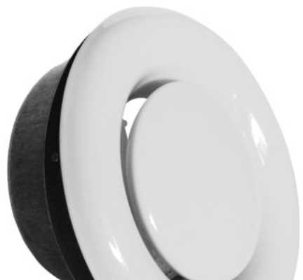 Difuzorius orui ištraukti ALNOR KW-RM-125, Ø 125 mm