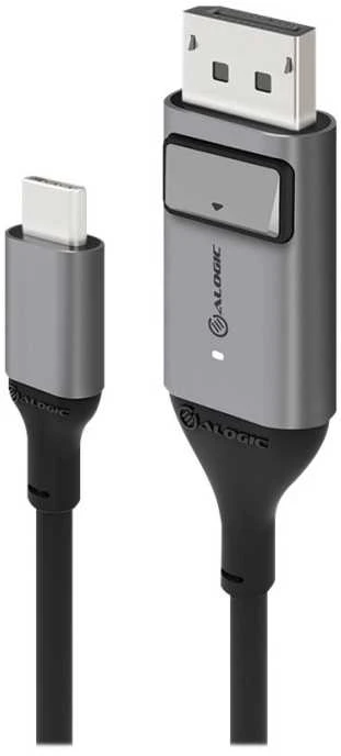 Kabelis USB Alogic USB-C - DisplayPort 2 m Juodas (ULCDP02-SGR)