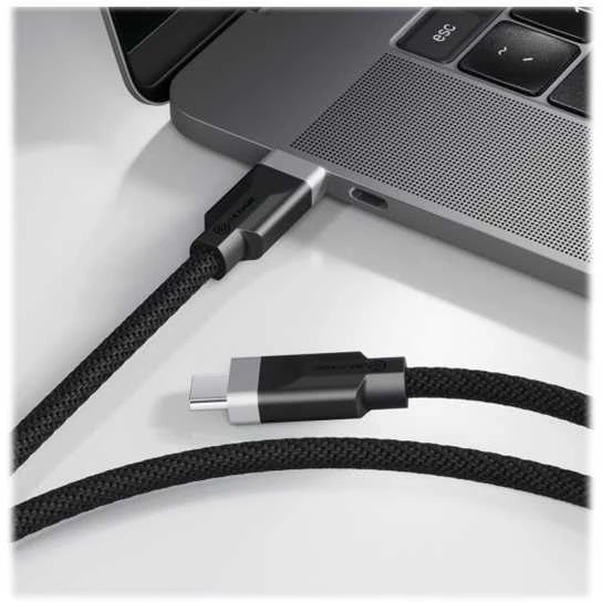 Kabelis USB Alogic USB-C - USB-C 1 m Juodas (FUSCC1-SGR)