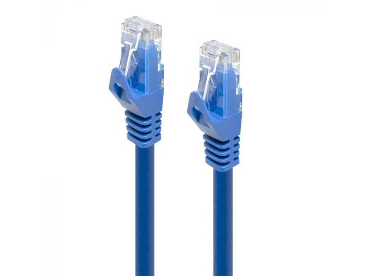 Alogic Alogic Komutacinis kabelis Cat6 2x RJ45 LSZH 0.3m mėlynas