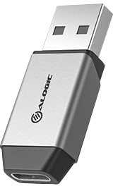 Adapteris USB Alogic ULACMN-SGR USB-A - USB-C Sidabrinė (ULACMN-SGR)