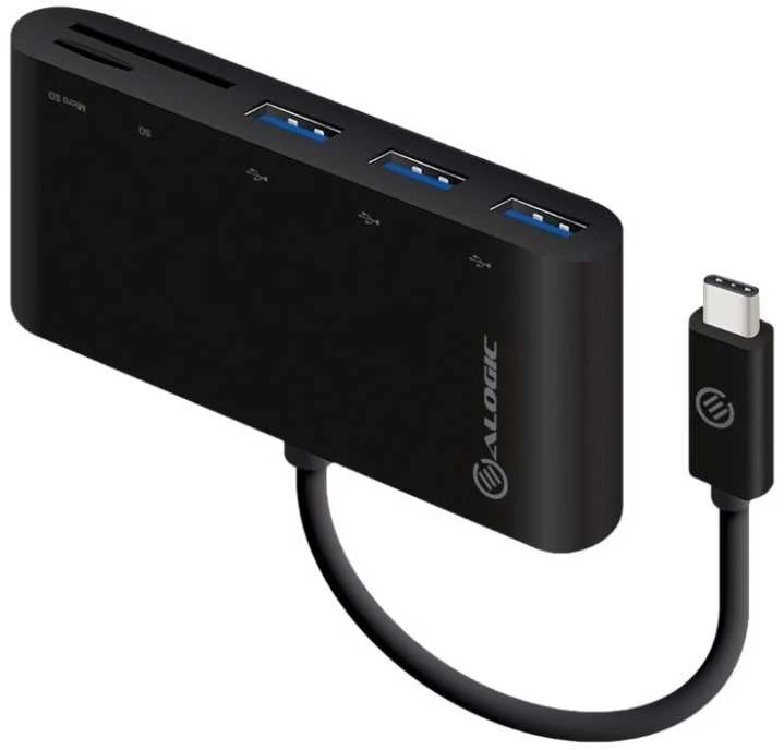 Alogic adapteris su USB-A ir kortelių skaitytuvu
