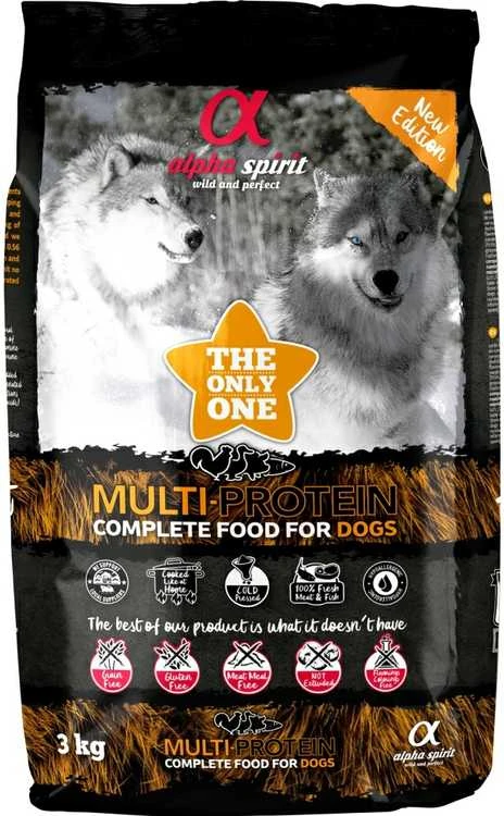 ALPHA SPIRIT MULTIPROTEIN drėgnas multi pašaras šunims 3kg