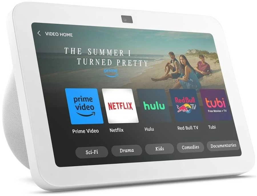 Amazon „Echo Show 8“ (3 kartos) Ledynų balta