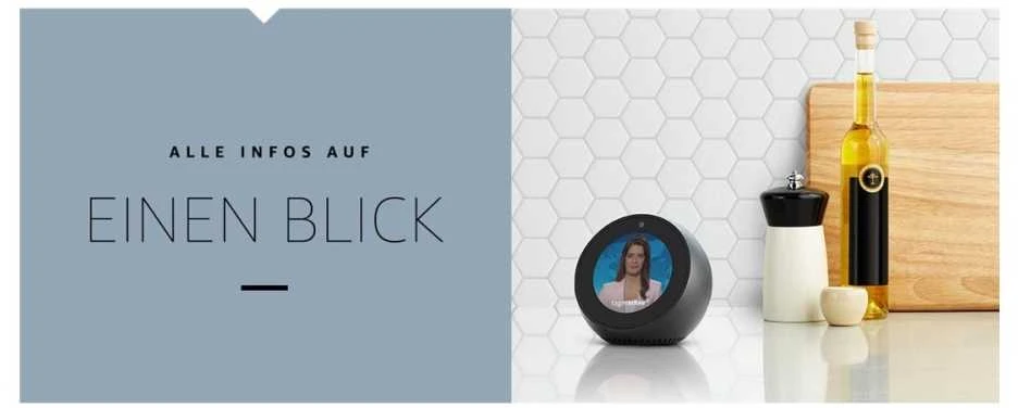 Išmanusis ekranas - Amazon Echo Spot 2.83" Juodas