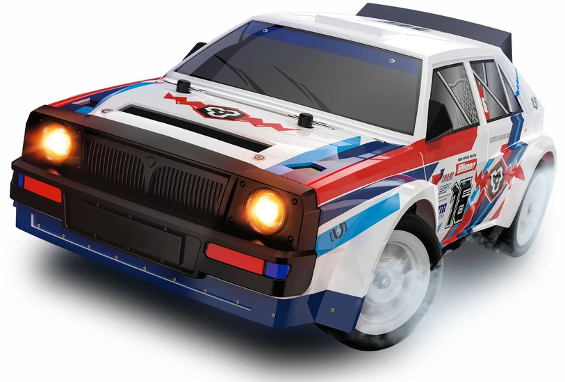 Samochód Amewi RC Drift Rallye LR16 4WD 1:16 RTR balta/mėlyna/raudona /14+