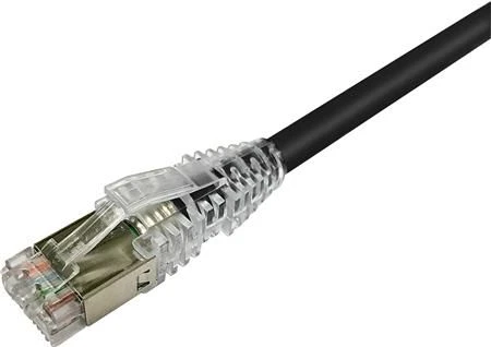 Netconnect Commscope NETCONNECT jungiamasis kabelis, kat. 6A S/FTP PiMF, 7,5 m, juodas LSZH