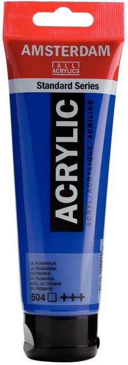 Artequipment TALENS AMSTERDAM akriliniai dažai 120ml 504 - ULTRAMARINE vienv.