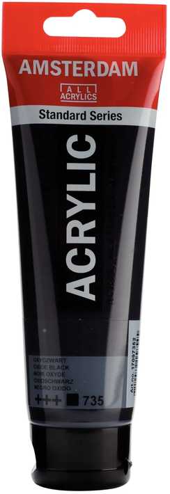 Artequipment Farba akrylowa TALENS AMSTERDAM 120ml 735 - OXYDE BLAC uniw