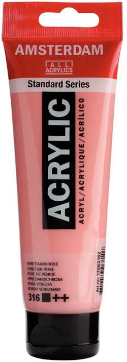 Artequipment Farba akrylowa TALENS AMSTERDAM 120ml 316 - VENETIAN ROSE uniw