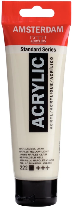 Artequipment Akriliniai dažai TALENS AMSTERDAM 120ml 222 - NAPLES Geltona ŠVIESI univ.