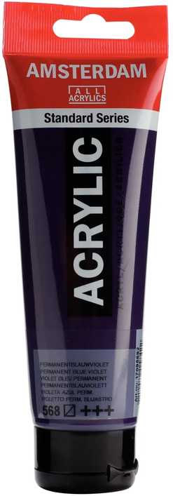 Artequipment Farba akrylowa TALENS AMSTERDAM 120ml 568 - PERMANENT Mėlynas VIOLET uniw