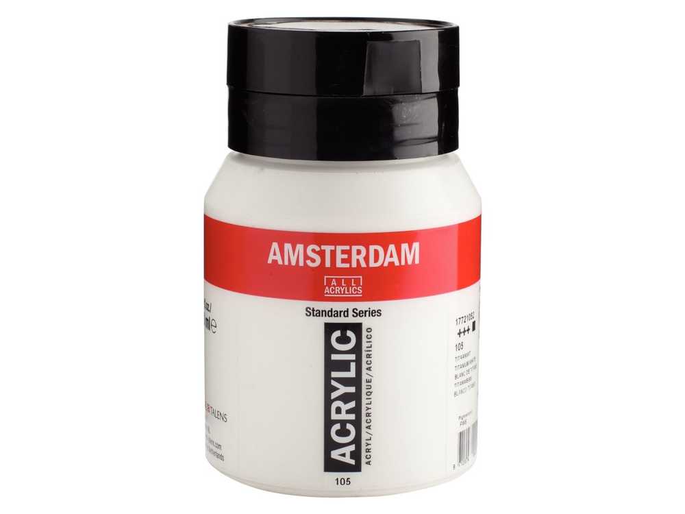 AMSTERDAM AAC 500 ml titano baltumo stiklainis 500 ml