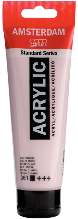 Artequipment Akriliniai dažai TALENS AMSTERDAM 120ml 361 - ŠVIESI ROŽINĖ, uniw