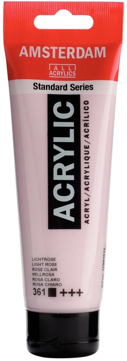 Artequipment Akriliniai dažai TALENS AMSTERDAM 120ml 361 - ŠVIESI ROŽINĖ, uniw