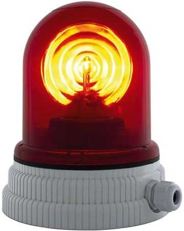 ANDERSSONS AGENTUR Besisukanti lempa, tipas 200R.240, 240V AC/DC, RAUDONA, H1 55W, IP55