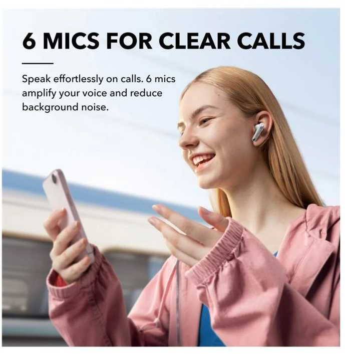 Belaidės ausinės Anker Soundcore Liberty 4 NC, Baltos