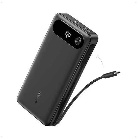 „Anker“ 20000mAh 87W su integruotu USB-C juodu
