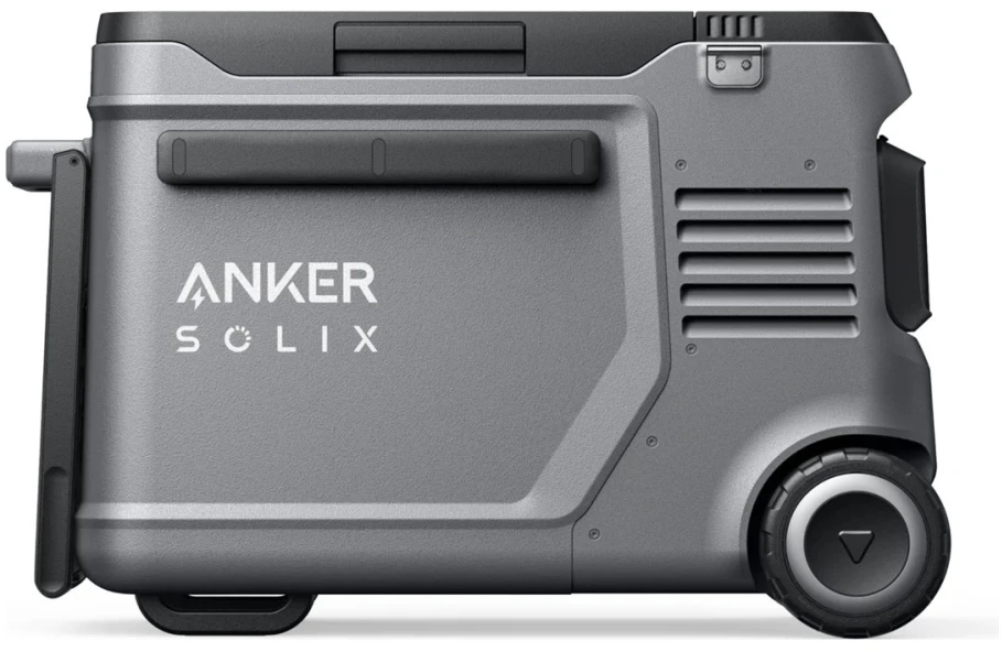 Anker EverFrost 2 40L šoninis profilis su ratukais