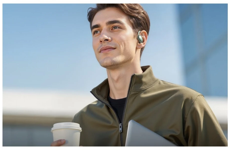 Anker Soundcore Aerofit 2 Laisvų rankų įranga Bevielis Ausinės su kabliukais, „Open-ear“ Skambučiai / muzika / sportas / kasdienis C tipo USB Bluetooth Žalia