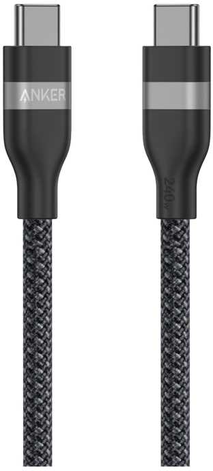 USB kabelis Anker USB-C - USB-C 0,9 m juodas (A82E2011)