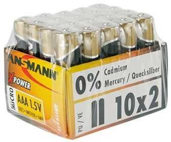 Ansmann AAA baterijų didmeninė pakuotė 10x2