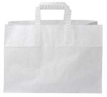 Antalis Nešiojamas maišelis 17 l 350x170x245 mm 80 g su rankenėlėmis, popierinės gėlės, baltas, 200 vnt./kartoninėje dėžėje