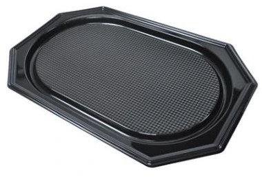 Antalis Padėklas 36x54 cm didelis plastikinis PET juodas dangtis 73705, 10 vnt./kartoninėje dėžėje