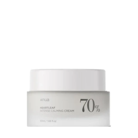Anua Heartleaf 70% Intense Calming Kreminis raminantis veido kremas, 50 ml