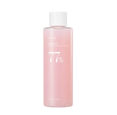 Anua Peach 77 Niacin Essence Toner Veido tonikas su persikų ekstraktu ir niacinamidu, 250 ml