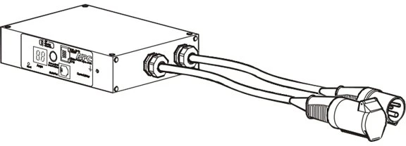 Apc linijinis srovės matuoklis, 32A, 230V, IEC309-32A, 2P+G