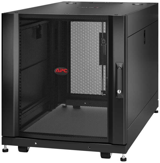 APC NETSHELTER SX 12U SERVER RACK ENCLOSURE 600MM X 1070MM W/ SIDES Juodas