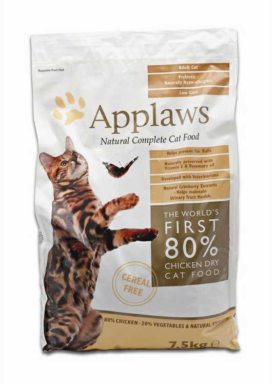 APPLAWS vištiena - sausas kačių ėdalas - 7,5kg