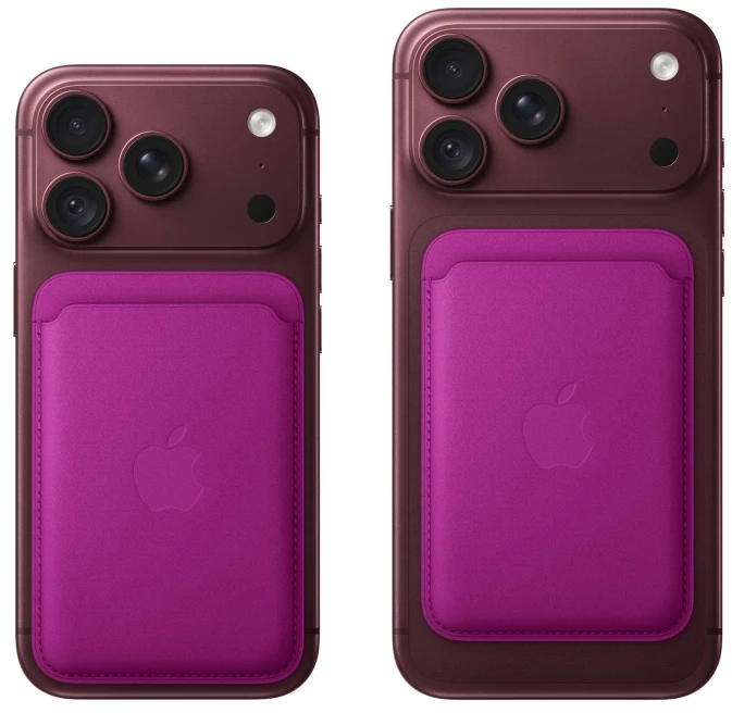 Dėklas Apple iPhone FineWoven Wallet with MagSafe – Magenta - MK9G4ZM/A