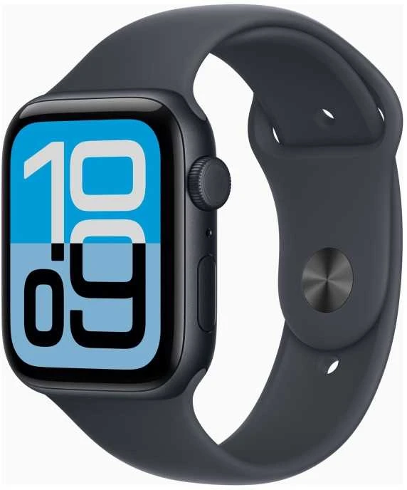 Išmanusis laikrodis Apple Watch SE 3 GPS + Cellular 44mm Midnight Alu Sport S/M Granatowy (MEPH4MP/A)