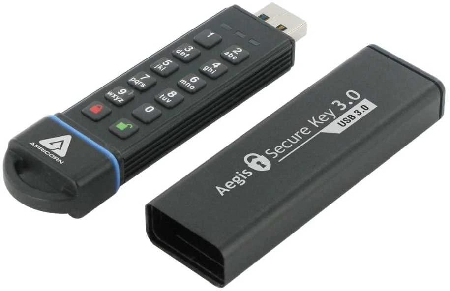 Pendrive Apricorn Aegis Secure Key 3.0, 120 GB (ASK3–120 GB)