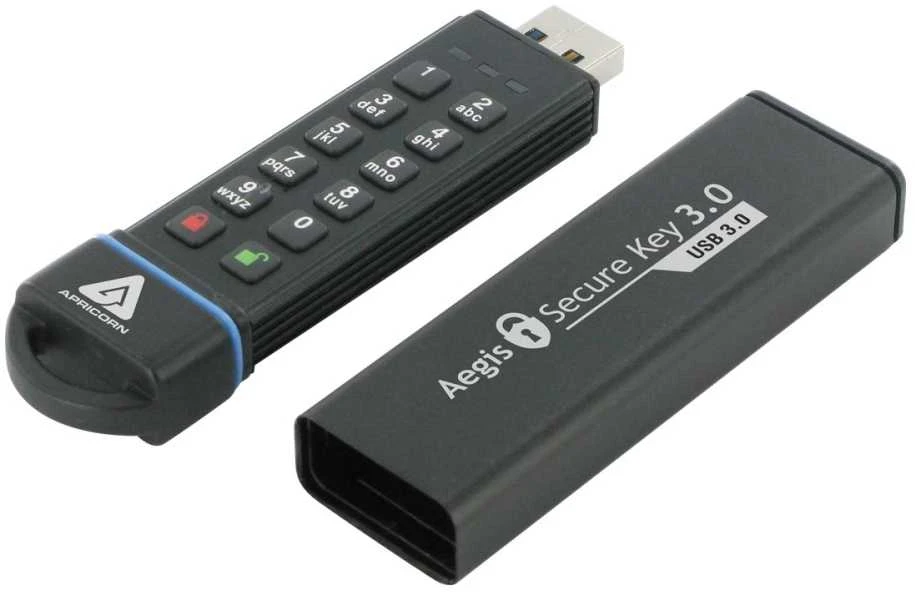 Pendrive Apricorn Aegis Secure Key 3.0, 30 GB (ASK3–30 GB)