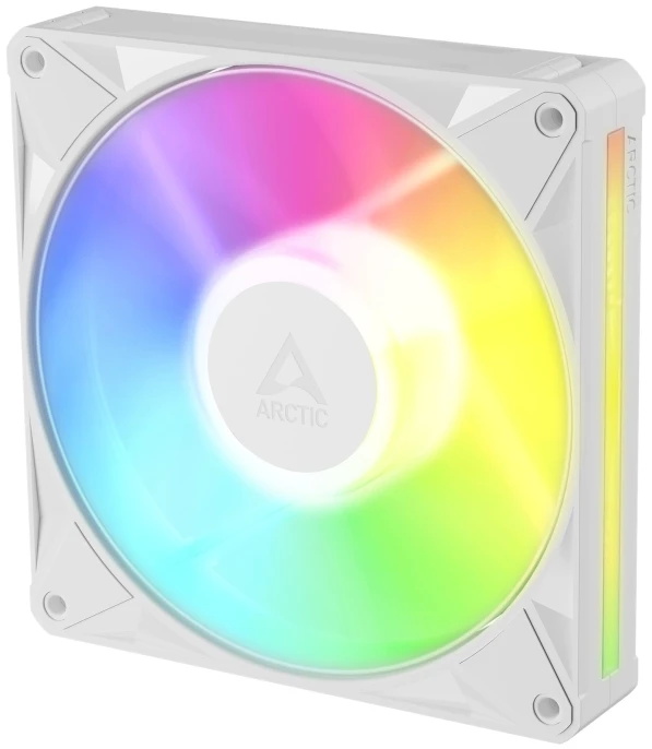 Arctic Cooling ARCTIC BioniX P14 A-RGB (balta) 140 mm PWM ventiliatorius su grandinine jungtimi, ventiliatorius, 14 cm, 400 RPM, 2500 RPM, 186 m³/h, balta